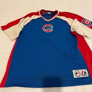 Vintage Majestic Chicago Cubs Pullover Mens Jersey Size XXL 90s Y2K Stitched